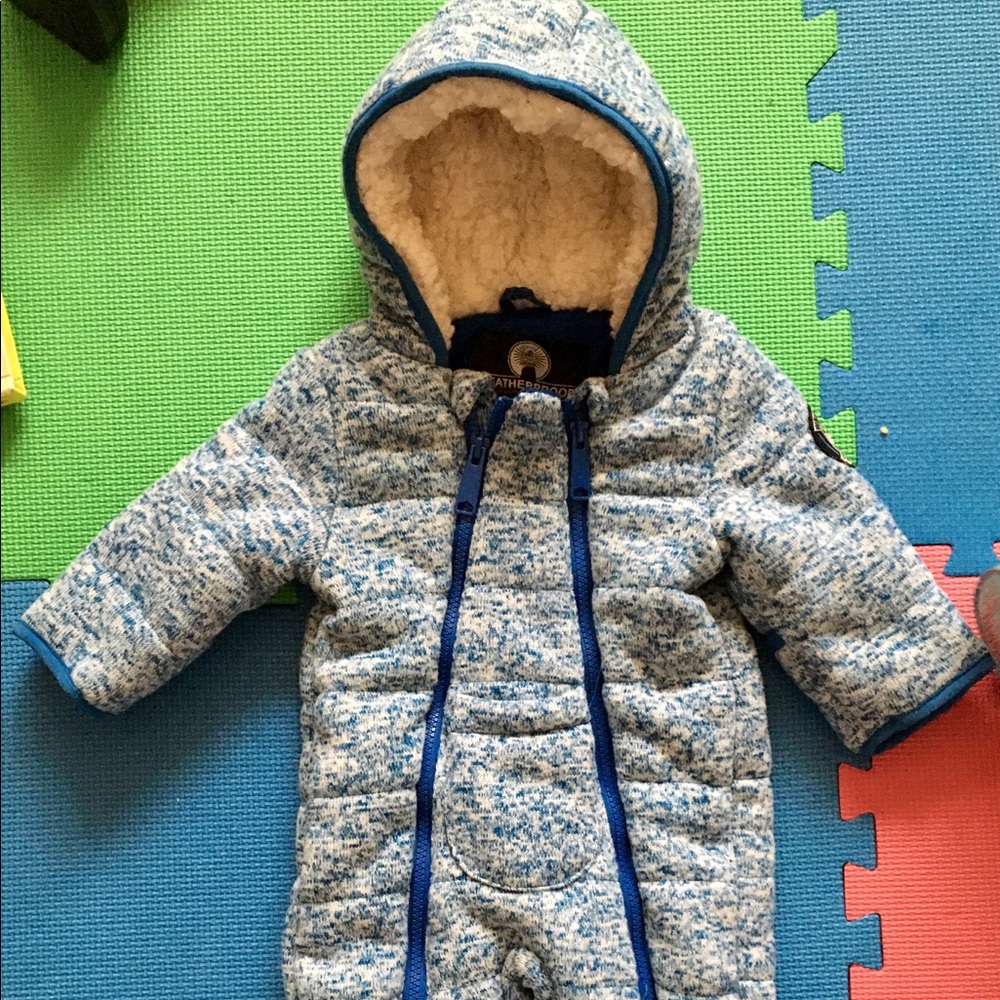 Weather proof baby boy snowsuit